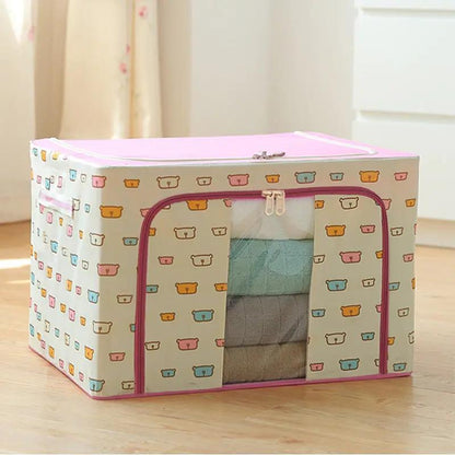 Steel Frame Storage Box With Oxford Cloth Cover