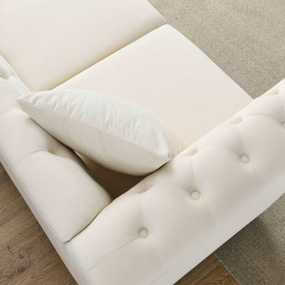 Chesterfield Sofa With Nailhead Trim and Cushions