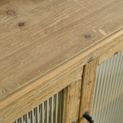 Natural Wood Kitchen Sideboard for Storage