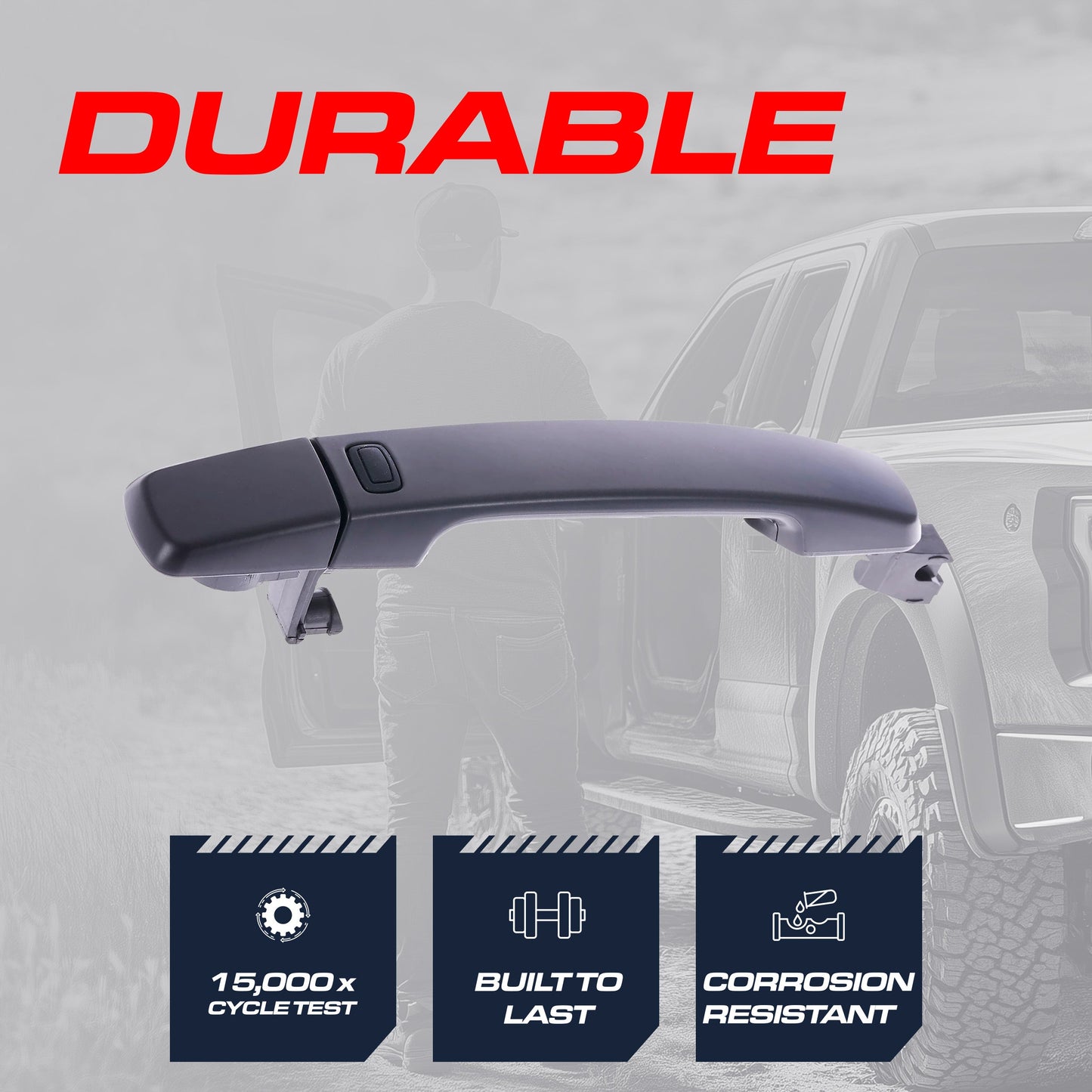Exterior door handle black primed replacement for Nissan Altima/Sentra, front right passenger side on Tampa Home & Garden Store