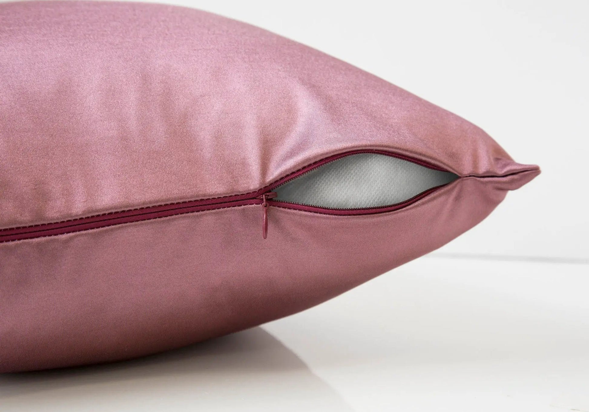 Square throw pillow in dusty rose pink with zipper; insert included by Unique Piece Furniture on Tampa Home & Garden Store