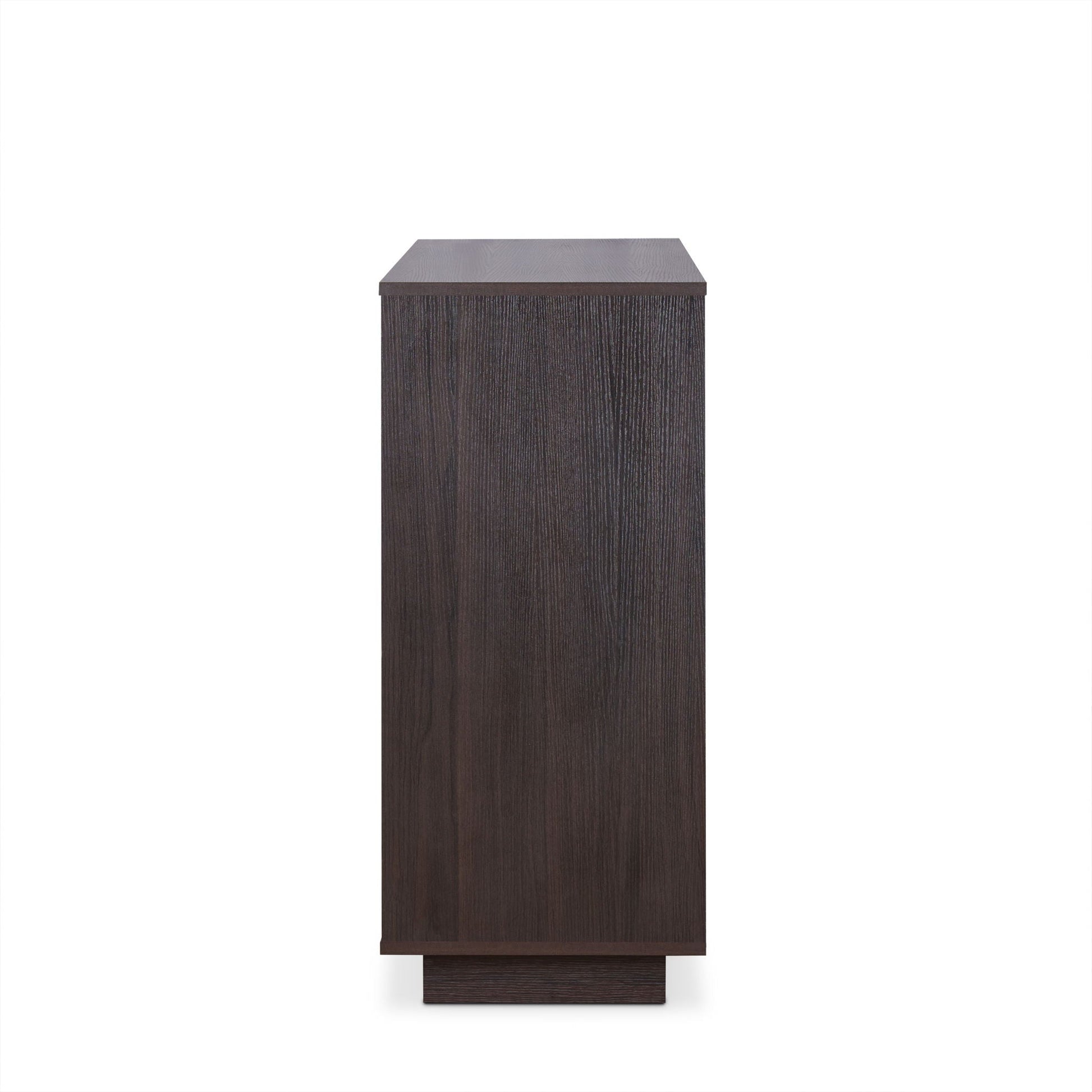 Hazen Wine Cabinet II Espresso by HouseOfZazla, tall dark wood wine cabinet with smooth top on Tampa Home & Garden Store