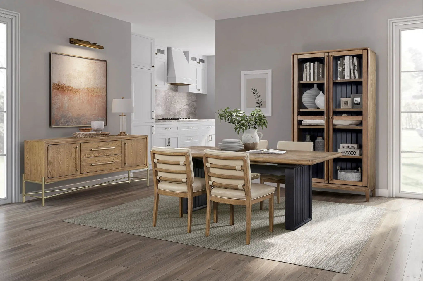 Base Sideboard Latte Finish and USB Charging