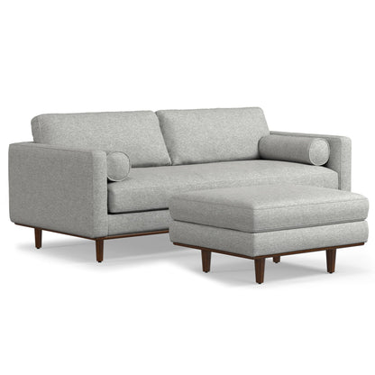 Morrison Brazilian Leather Sofa and Ottoman Set