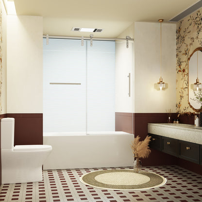 Frameless sliding shower doors with towel rail and handle by HouseOfZazla, glass panels on Tampa Home & Garden Store