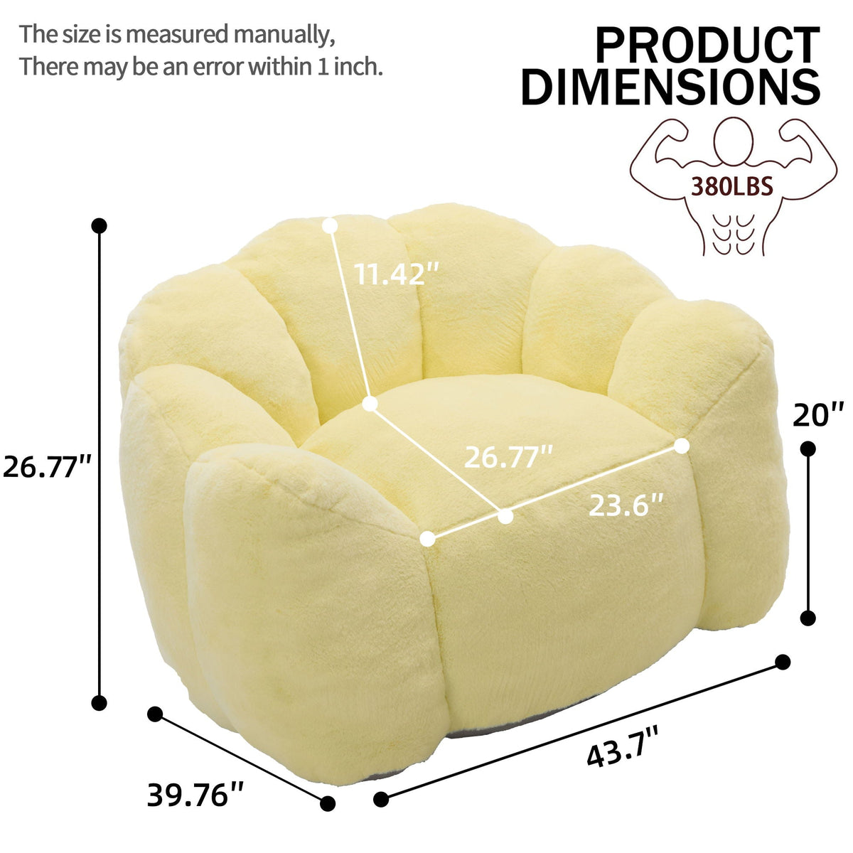 Elegant Lotus Style Pull Down Sofa with Legs