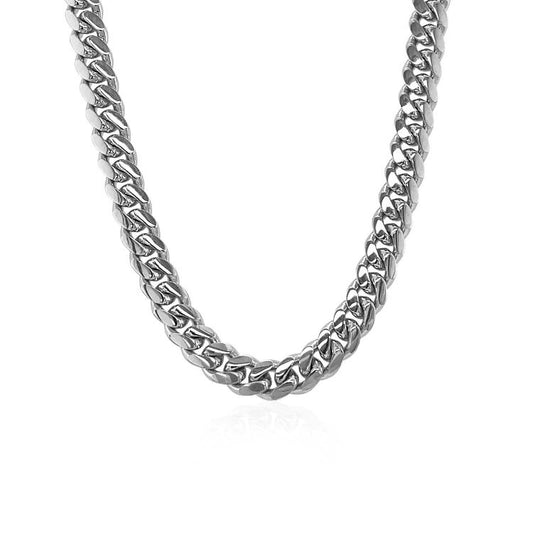 14k White Gold Classic Miami Cuban Chain Necklace 5mm Bids.com on Tampa Home & Garden Store