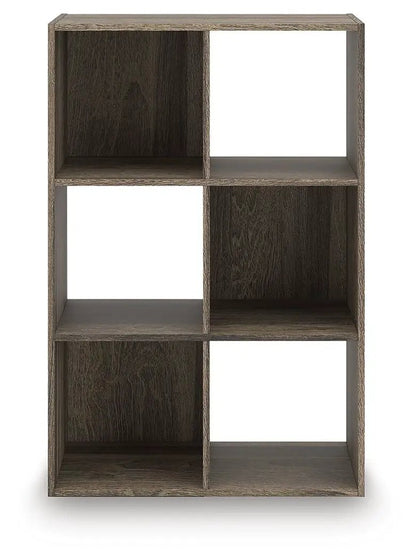 Shallifer Cube Organizer dark wood finish with six cubbies by Unique Piece Furniture on Tampa Home & Garden Store