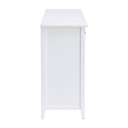 Console cabinet white with six storage drawers by HouseOfZazla, modern sideboard on Tampa Home & Garden Store