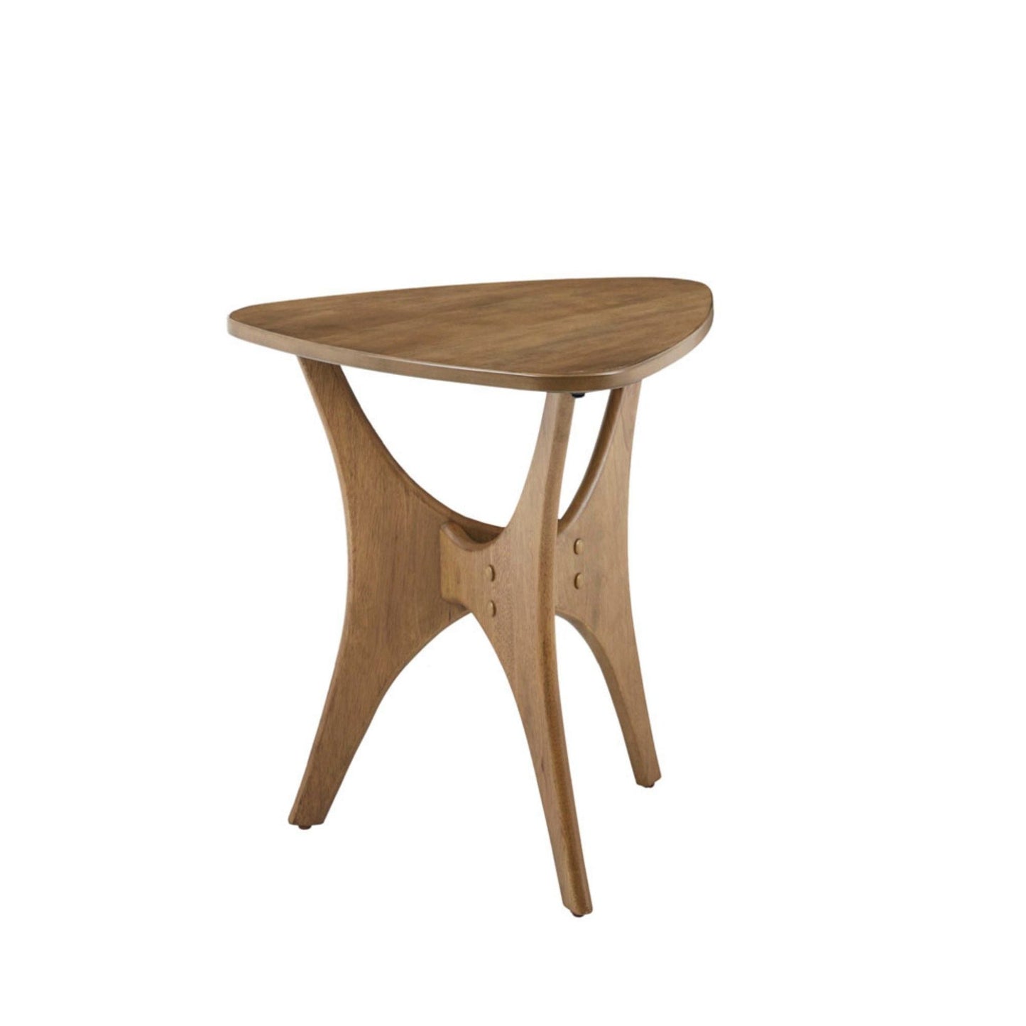 Triangle Table With Unique Design and Elm Finish