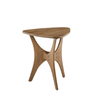 Triangle Table With Unique Design and Elm Finish