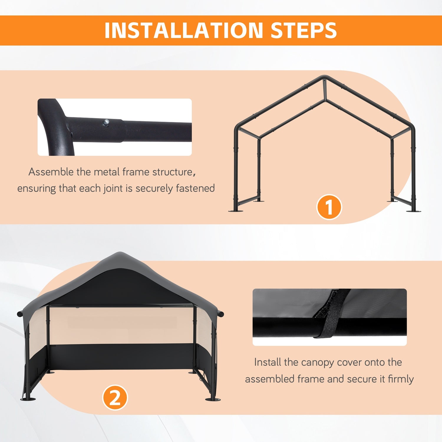Extra Large GemGear outdoor dog house tent 4x4x3ft with mesh windows frame assembly on Tampa Home & Garden Store