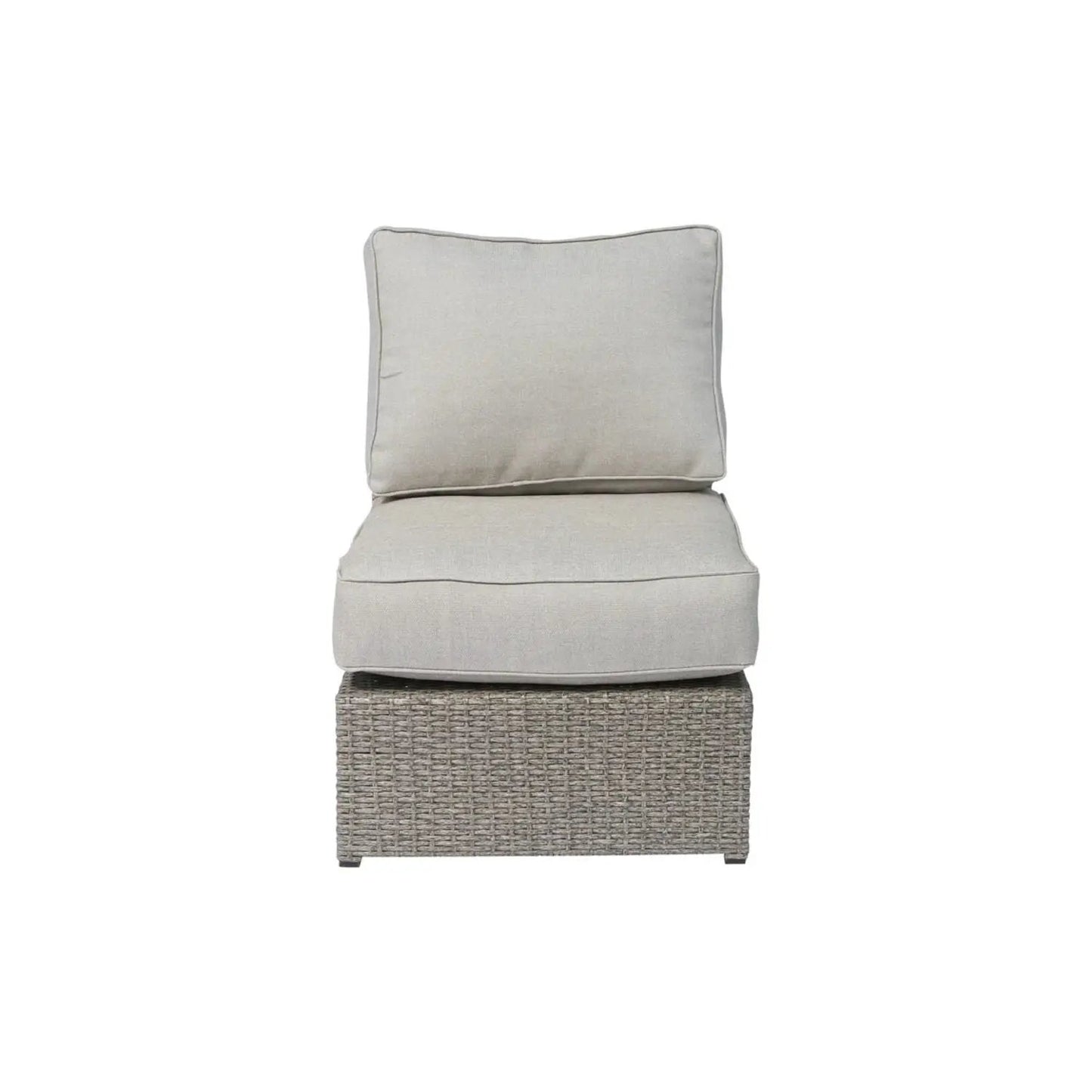 Outdoor Wicker Sectional with Weather Cushions