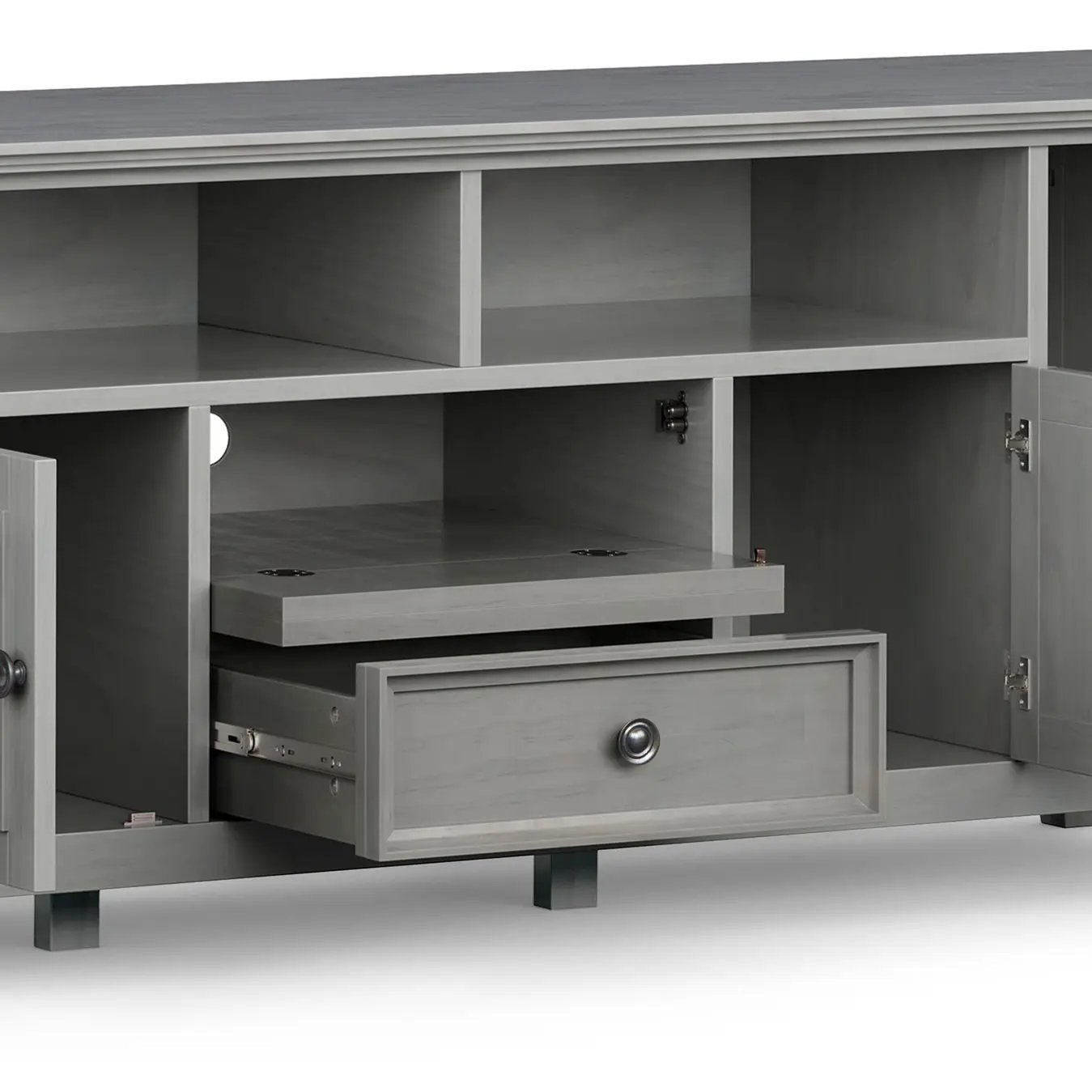 Amherst Wide TV Media Stand with Solid Wood