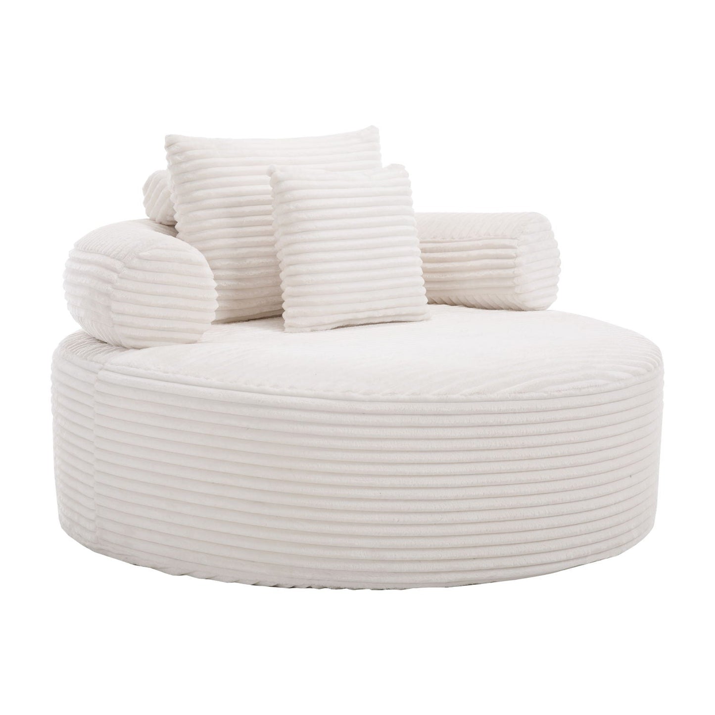 Round Sofa Bed and Pillows for the Living Room