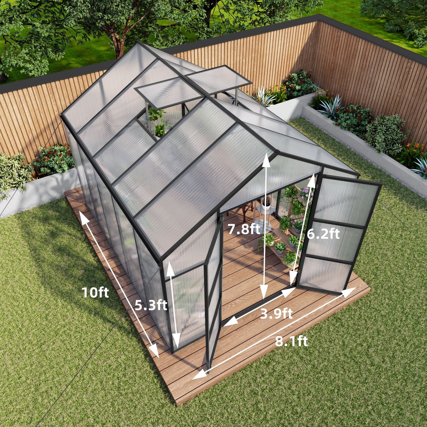 Windproof and All Season Garden Greenhouse