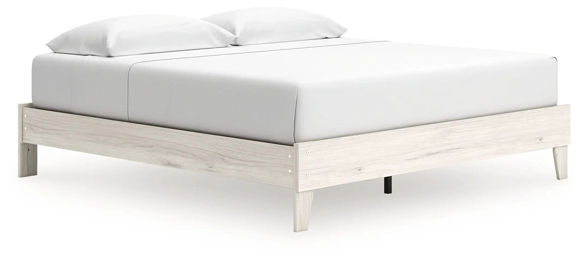 Socalle Platform Bed by Unique Piece Furniture with pale wood frame and white mattress on Tampa Home & Garden Store