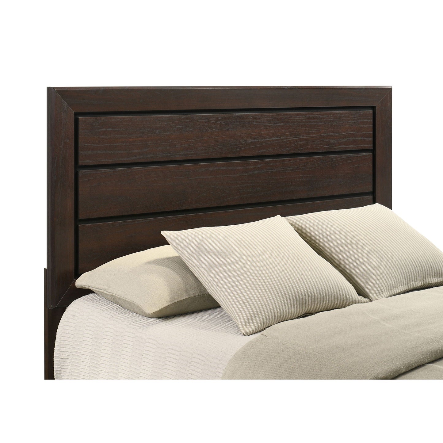 Modern Wood Panel Bed and a Sleek Headboard