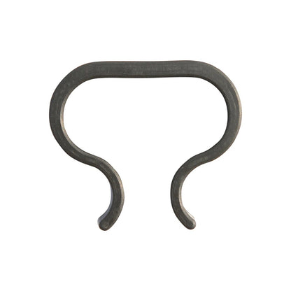 2 piece outdoor set frame component in black with an oval curved loop design on Tampa Home & Garden Store