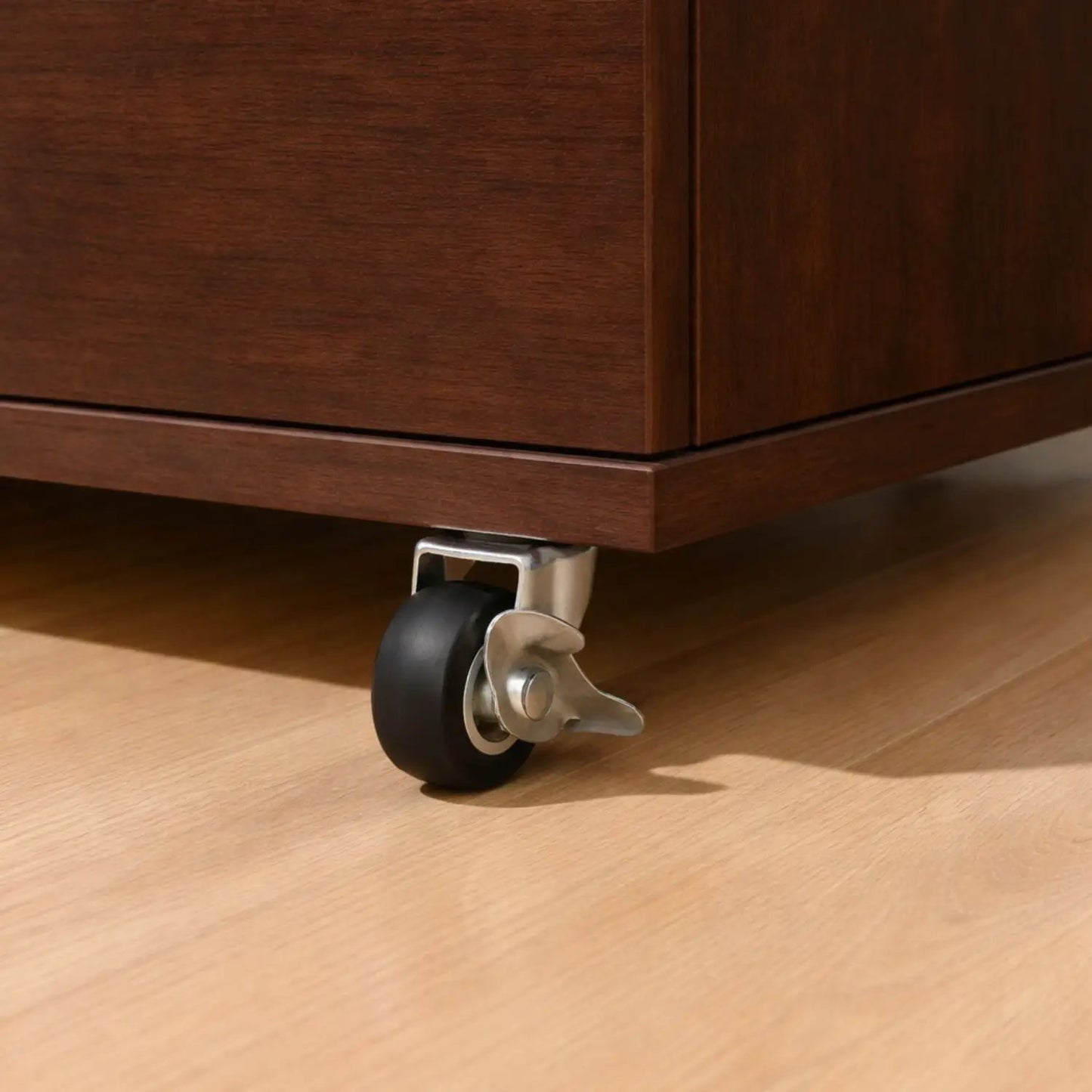 Modern 5 Drawer Dresser With Wheels dark wood finish by Unique Piece Furniture on Tampa Home & Garden Store