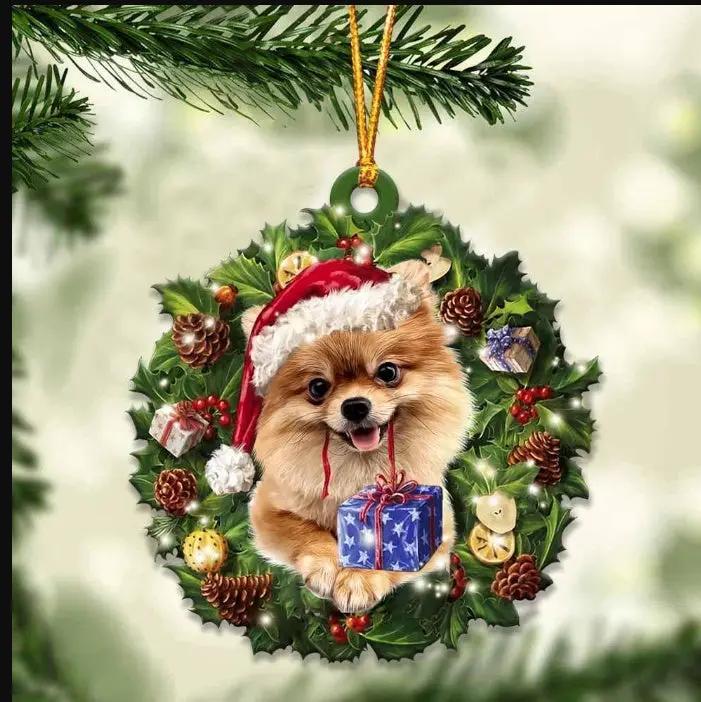 Car Pendant Sleeping Dog Angel Decor Hanging