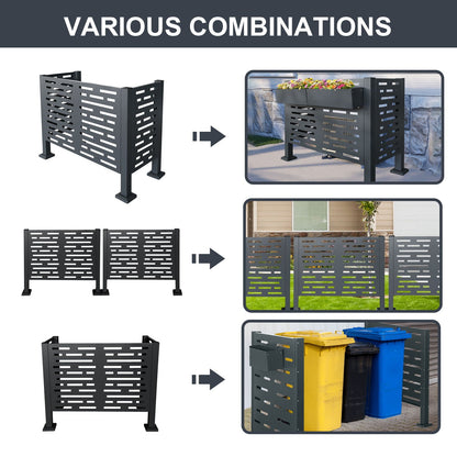 Air Conditioner Privacy Fence Cover and 3 Panels