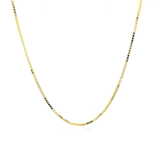 10k yellow gold classic box chain necklace 1.0mm by Bids.com on Tampa Home & Garden Store