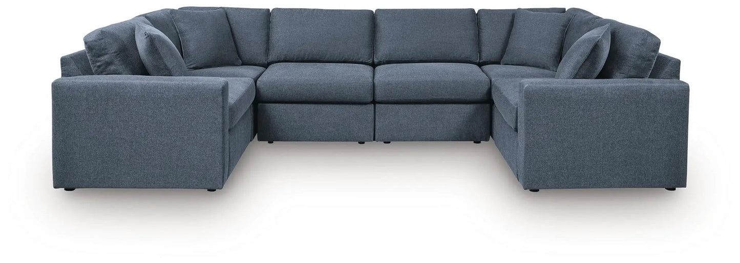 Modmax Sectional Ink blue fabric sofa, 5-seat L-shape by Unique Piece Furniture on Tampa Home & Garden Store