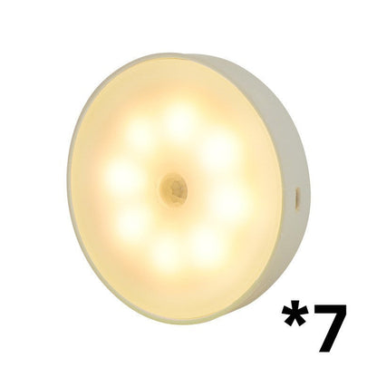 LED Motion Sensor Puck Light 7-pack warm white under-cabinet lighting by UpTrend Deals on Tampa Home & Garden Store