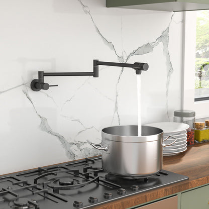 Modern Folding Wall Mount Pot Filler Faucet