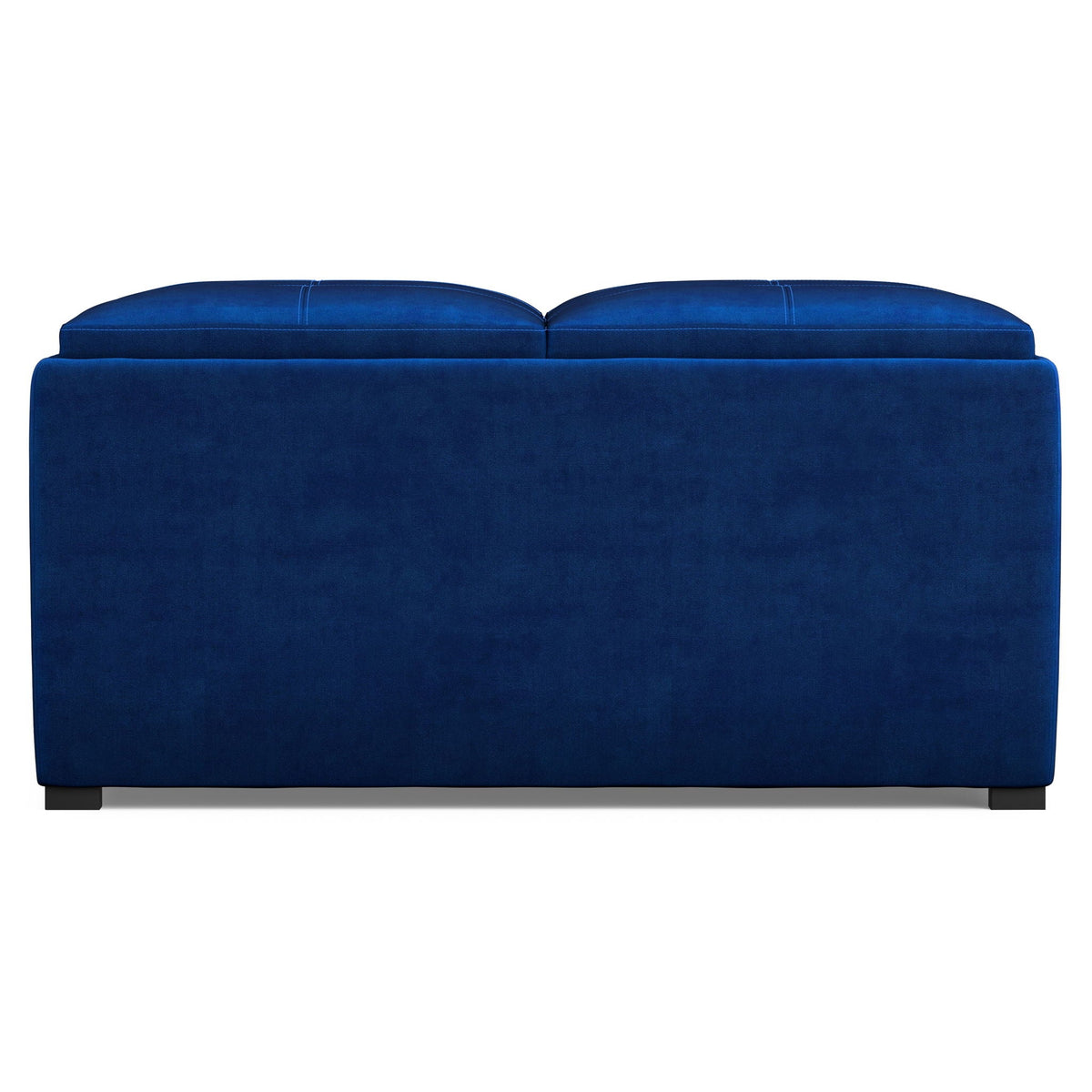 Avalon Square Ottoman Coffee Table With Trays, blue velvet storage ottoman by HouseOfZazla on Tampa Home & Garden Store