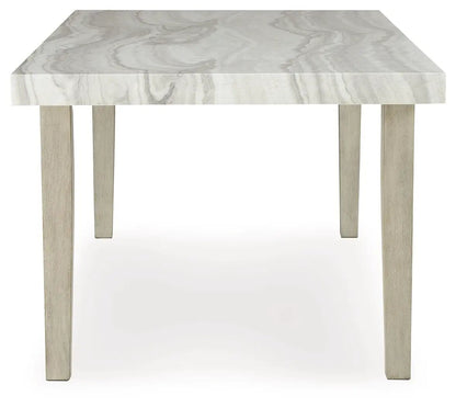 Larawyn Dining Room Table with Faux Marble Top