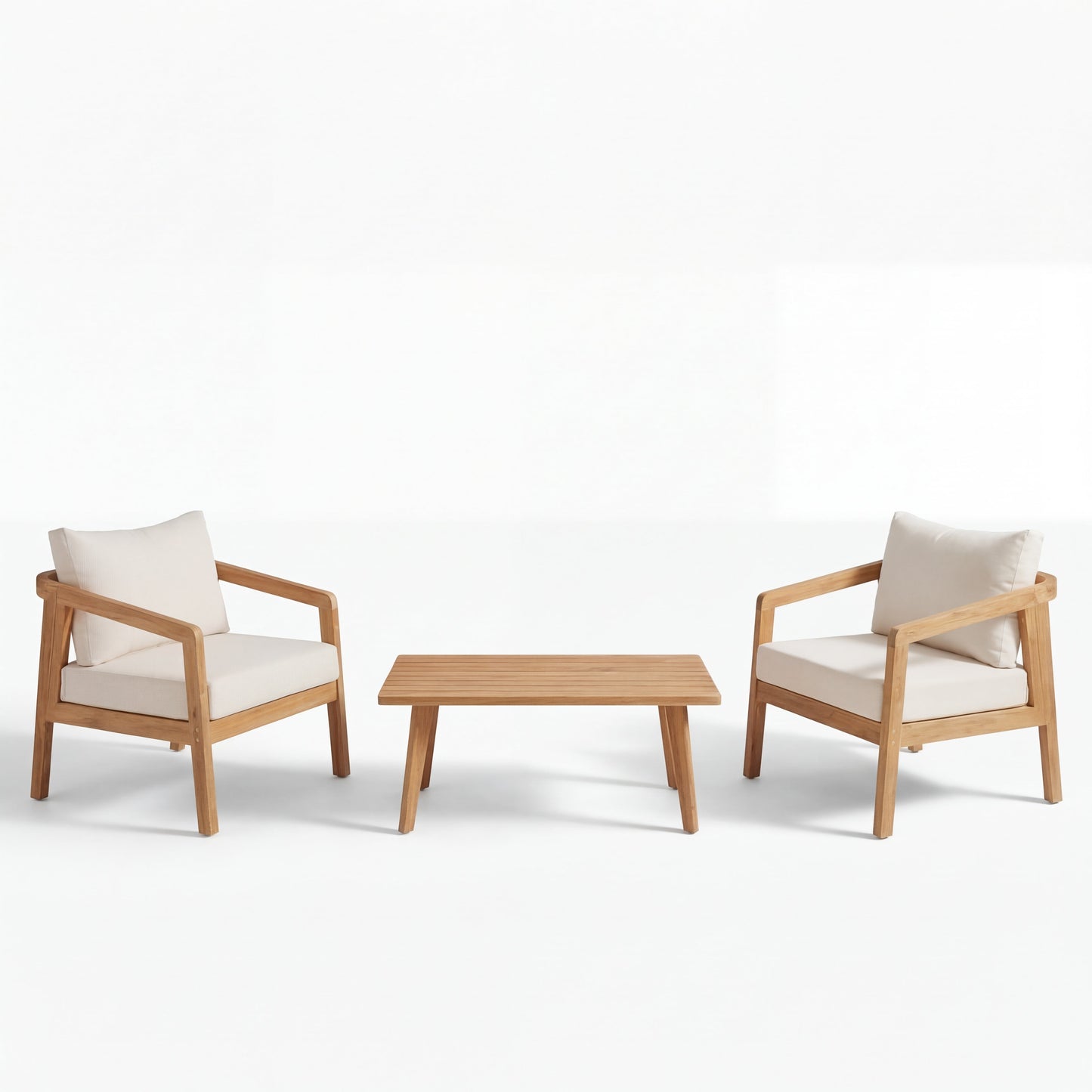 Premium Acacia Wood Outdoor Patio Chair Set
