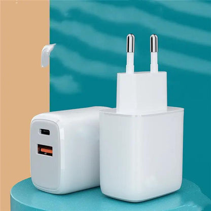 Mobile Phone Charger Fast Charge Adapter white FLIPSTYLEZLLC dual USB ports EU plug on Tampa Home & Garden Store