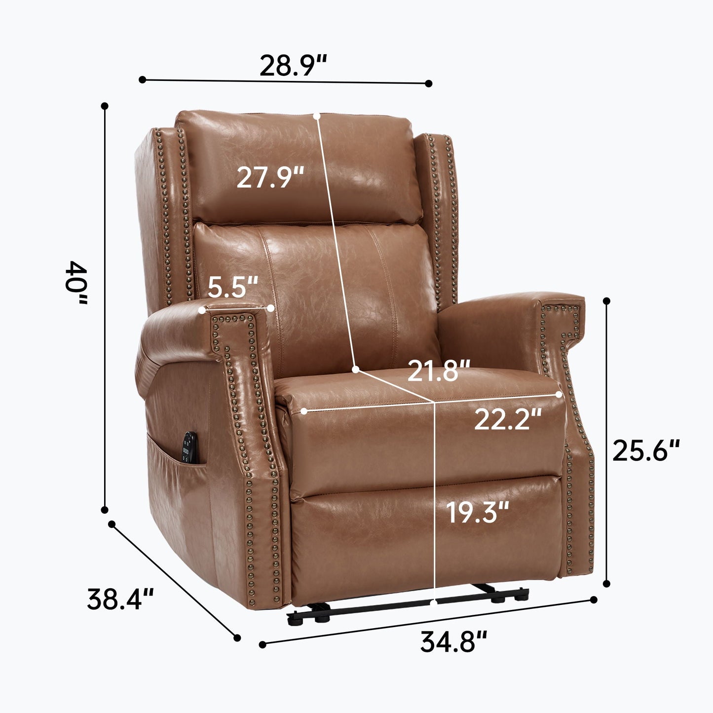 Manual Recliner With Vibrations and Heat