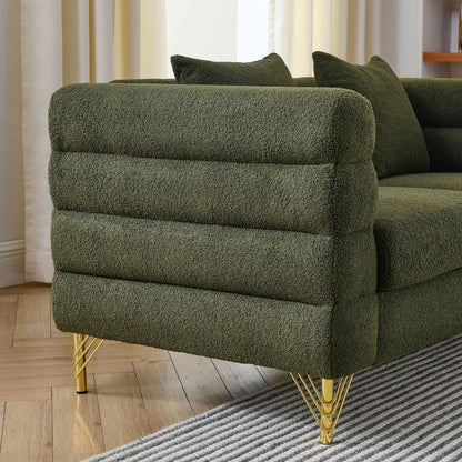 Large Sectional Sofa With Deep Seat and Pillows