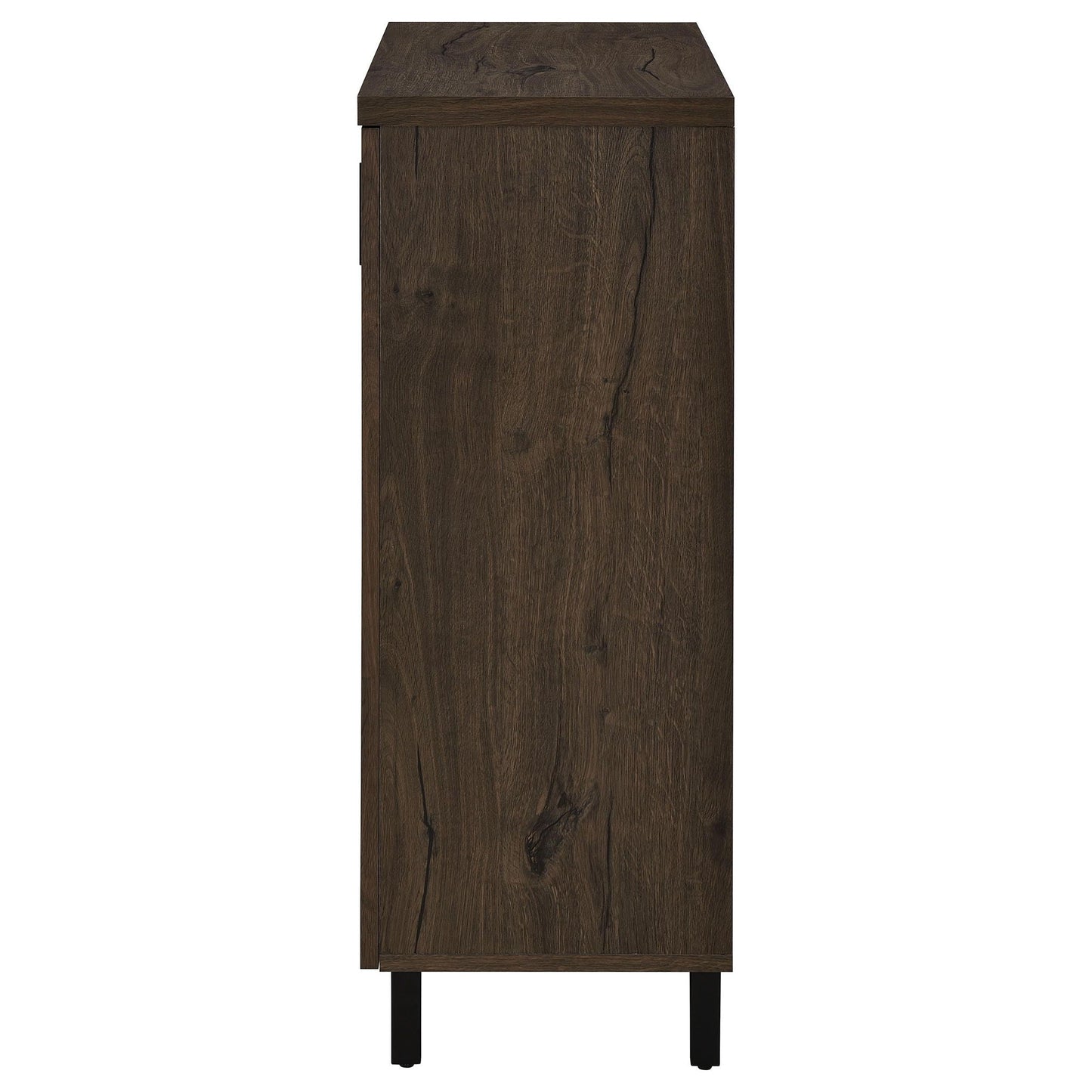 Clackamas 2-Door Storage Cabinet with adjustable shelves in dark wood by HouseOfZazla on Tampa Home & Garden Store