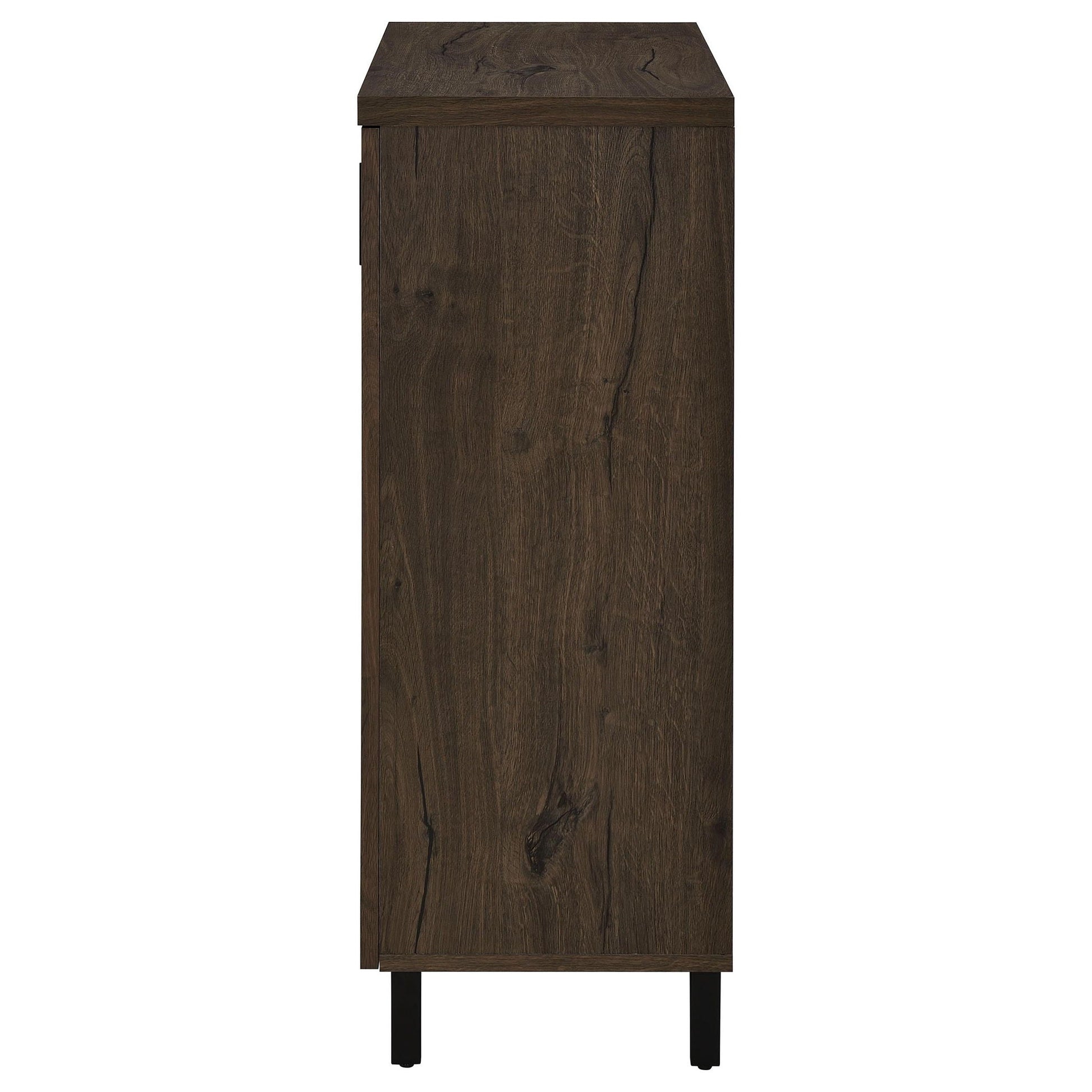 Clackamas 2-Door Storage Cabinet with adjustable shelves in dark wood by HouseOfZazla on Tampa Home & Garden Store