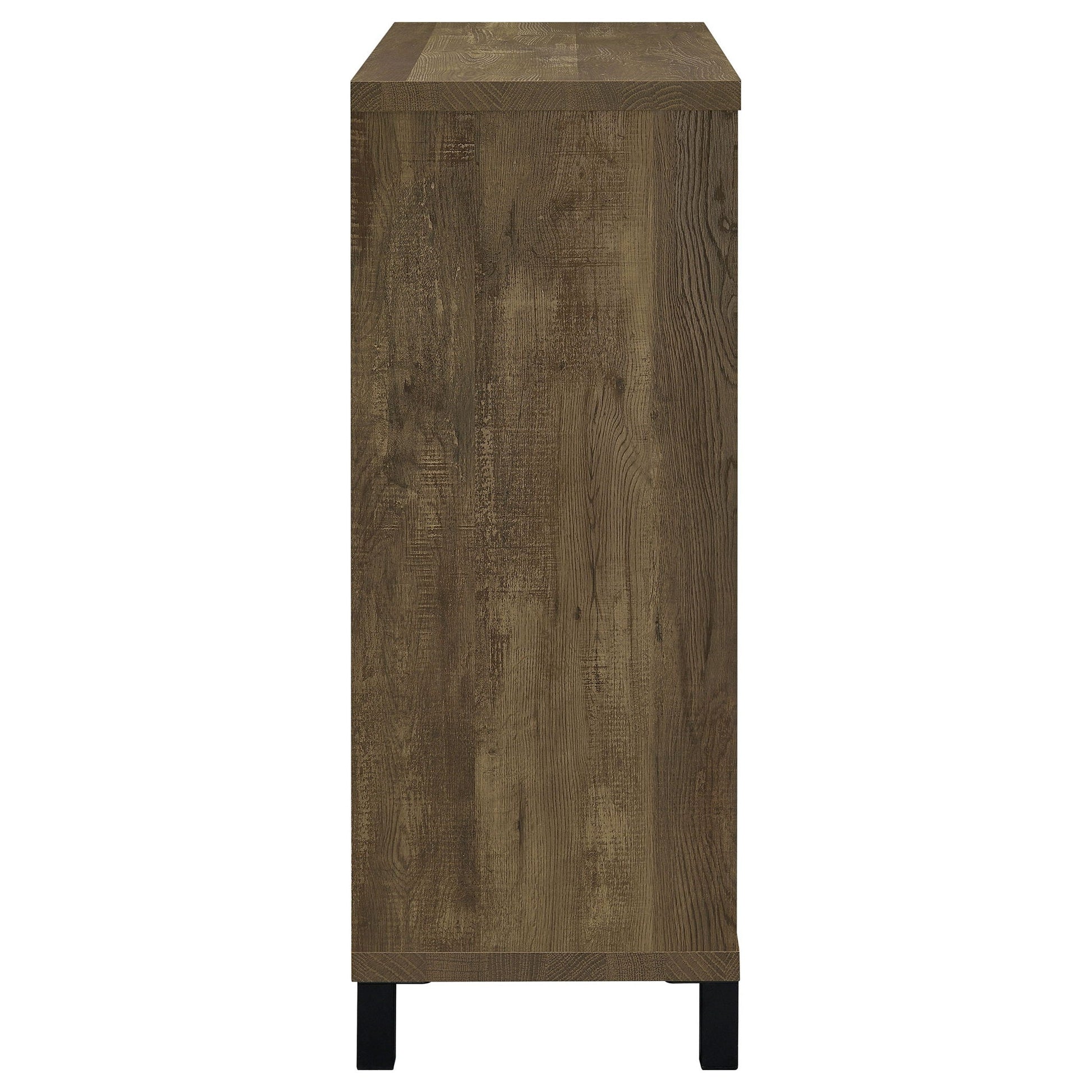 Arcata oak sliding door bar cabinet by HouseOfZazla, woodgrain finish on Tampa Home & Garden Store