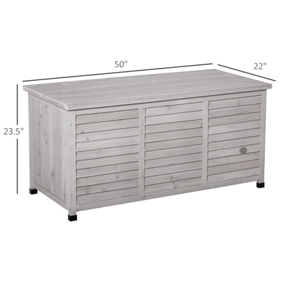 75 Gallon Wooden Deck Box with the Aerating Gaps