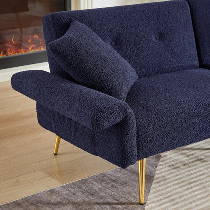 Modern Teddy Upholstered Sleeper Loveseat