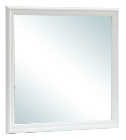 Traditional wall mirror by Unique Piece Furniture in a white frame on Tampa Home & Garden Store