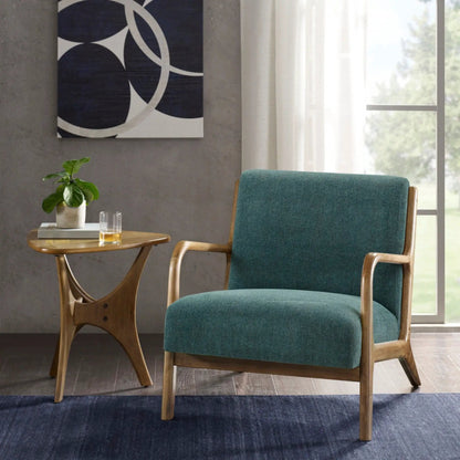 Mid-Century Style Lounge Chair With Upholstery