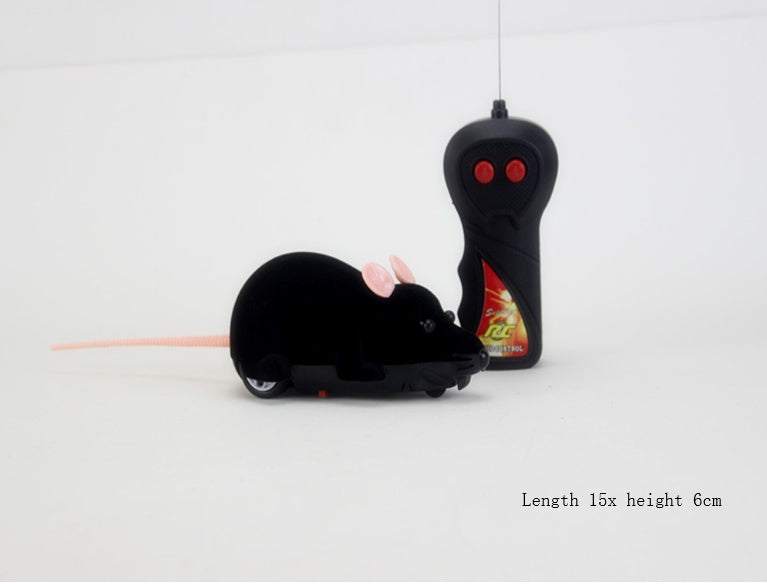 Remote-control black cat toy mouse with pink ears and red-button controller Sell My Stuff on Tampa Home & Garden Store