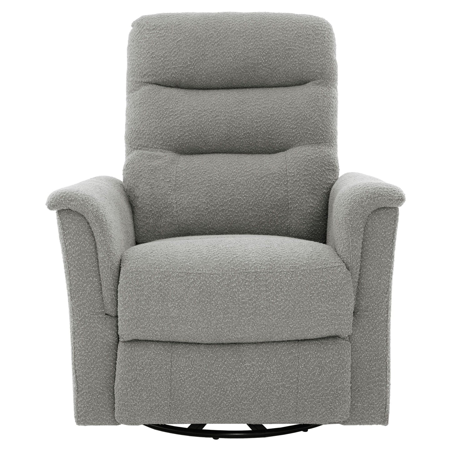 Manual recliner chair with 8-point massage and swivel function, gray fabric HouseOfZazla on Tampa Home & Garden Store