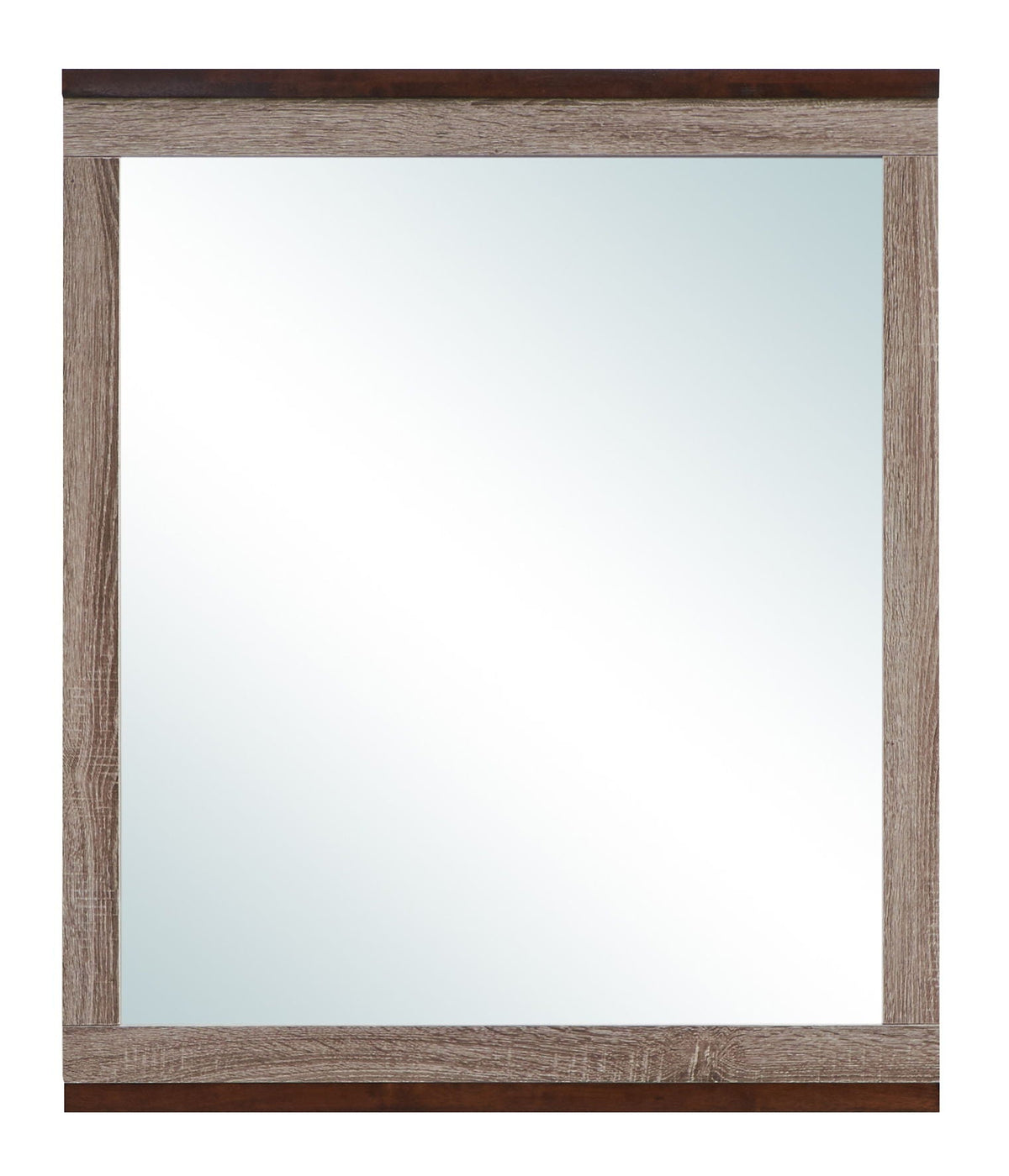 Magnolia Mirror Gray Brown weathered wood frame by HouseOfZazla on Tampa Home & Garden Store