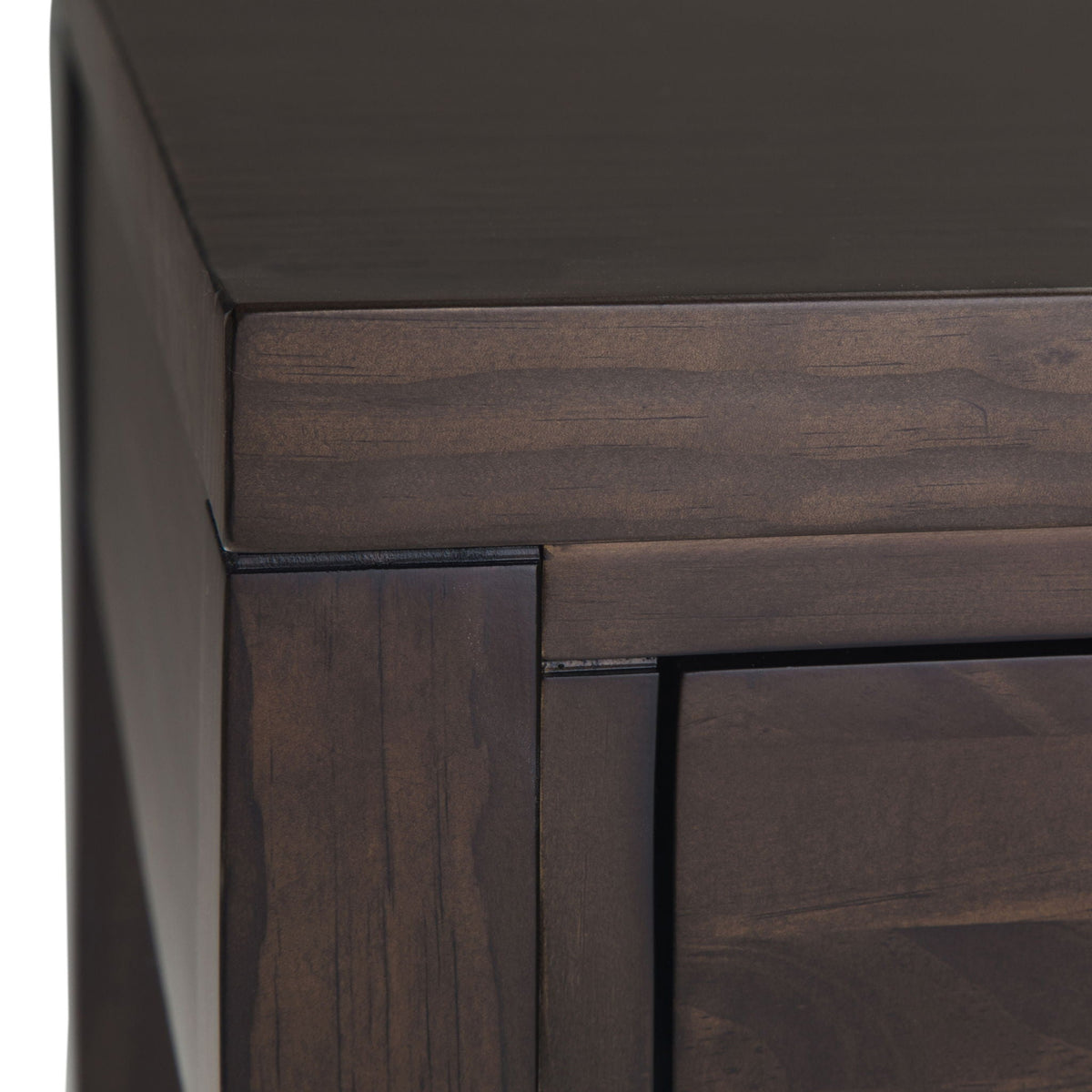 Handcrafted solid wood desk with a multi-drawer unit in dark finish by HouseOfZazla on Tampa Home & Garden Store