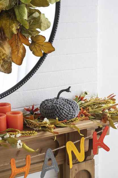 Weighted Pumpkin Ornament for Harvest Decor