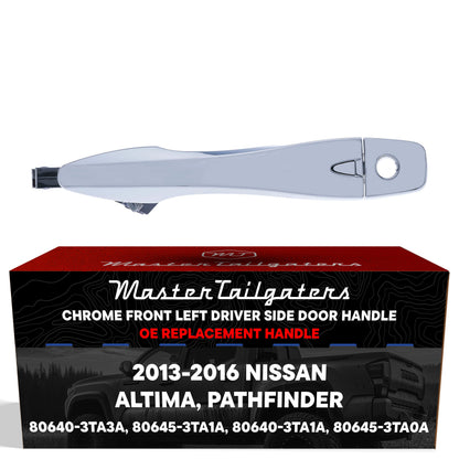 Chrome exterior door handle with keyhole, front left driver side for Nissan Altima/Pathfinder on Tampa Home & Garden Store