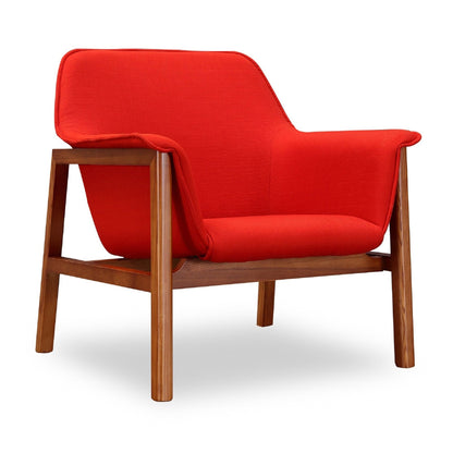 Miller Weave Chair With Wood Frame and Soft Seat
